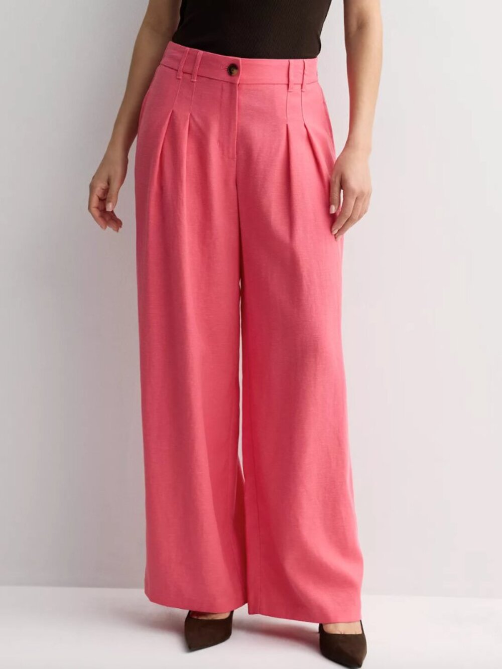 Kohl's Women's Nine West Pleated Linen Blend Pants NWOT